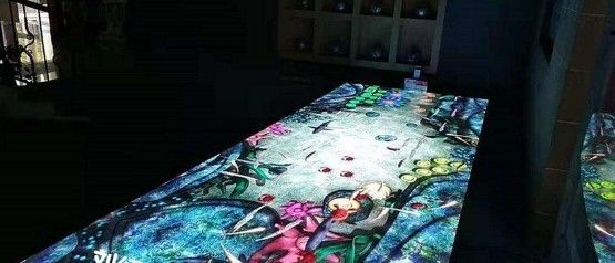 Sewa Lantai Dansa Disco Lighted 43222 Piksel/ M2 250*250mm 40m Jarak Pandang