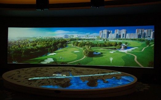 Layar LED Pitch Kecil Longda RGB3IN1 Ultrathin P0.9 P1.25 P1.5 P1.8 Efek Visual Sangat Baik