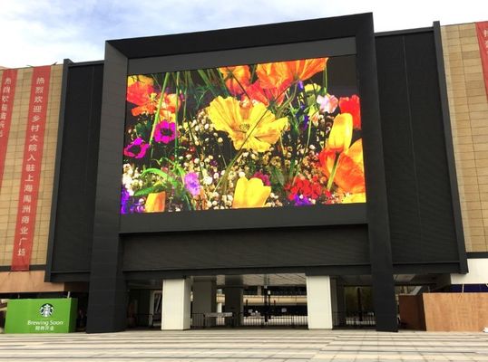 P3 1/20 memindai 900cd/ M2 Dinding Video LED Luar Ruangan Besar Menampilkan Layar Plexiglass