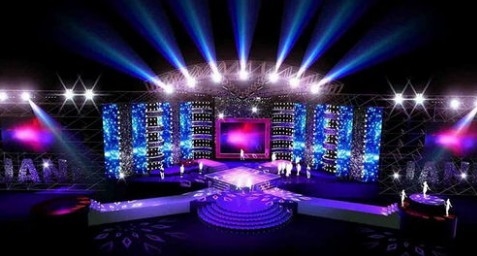 AC240V P2.97mm Layar Led Pernikahan Panggung Dalam Ruangan 168x168