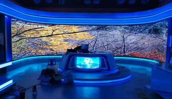 Panel Tampilan Matriks Modul Fleksibel LED 3840Hz ISO14001 Instalasi Hisap Magnetik