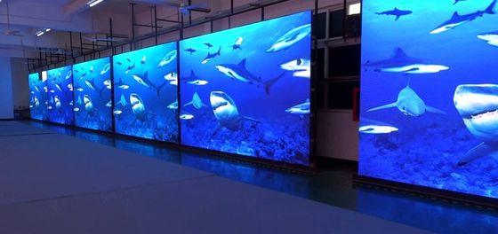 P1.86 Piksel Kecil Led Ketebalan Berat Ringan Led Cabinet Aplikasi Untuk Pameran Museum