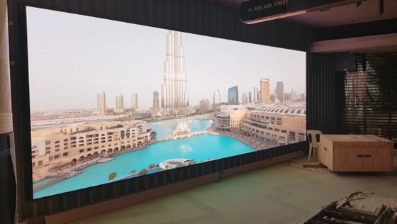 P1.86 Piksel Kecil Led Ketebalan Berat Ringan Led Cabinet Aplikasi Untuk Pameran Museum