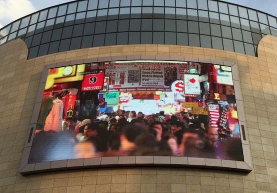 P3 1/20 memindai 900cd/ M2 Dinding Video LED Luar Ruangan Besar Menampilkan Layar Plexiglass