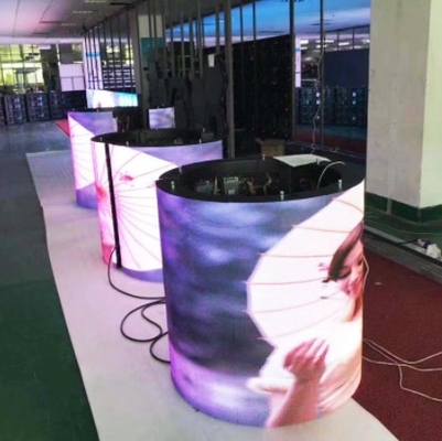 IP43 Led Stage Backdrop Screen Fleksibel P2.5 Indoor Led Display AC90V