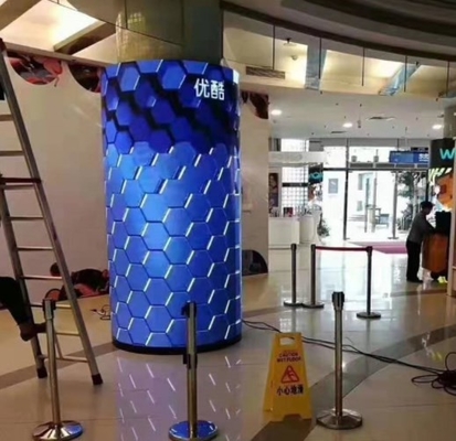 240 * 120mm LED Modul Fleksibel P4 Tampilan Led Lipat 1200Hz