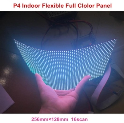 Layar Silinder SMD Led Modul Fleksibel Led Wall Tiles 140 Sampai 160deg Sudut Pandang