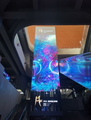 Longda Signage Kaca Transparan Led Layar Dinding 281 Triliun 1R1G1B