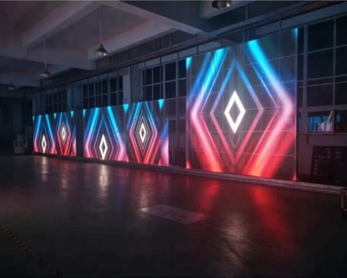 Longda Signage Kaca Transparan Led Layar Dinding 281 Triliun 1R1G1B