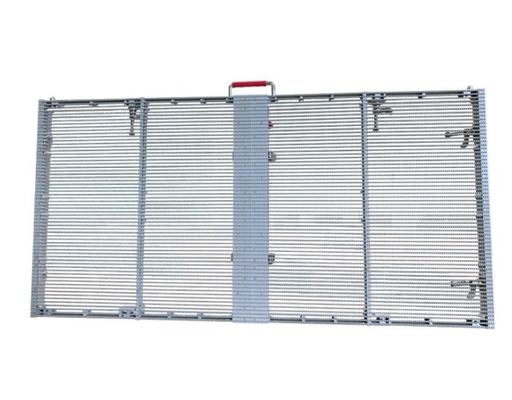 220W / M2 Transparan LED Mesh Screen Outdoor Glass Window Display 5000nits 7.8mm