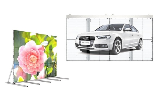 IC 2038 Kaca Transparan Jendela Toko Layar LED 8 Pindai P3.9mm