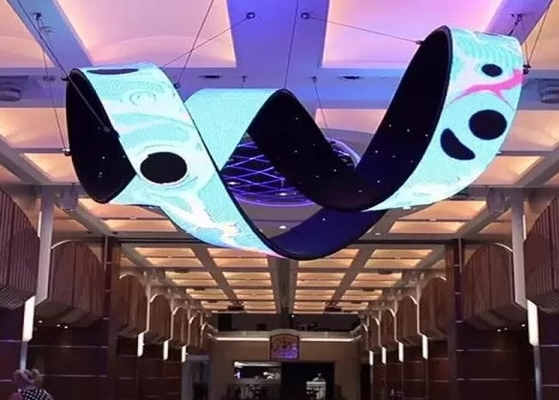 P4 RGB IP43 Modul LED Fleksibel Penuh Warna 700cd / M2 Anti Distorsi