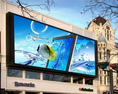 Full Color P5 1R1G1B Curved Led Display Outdoor SMD3528 Sudut Pandang Besar
