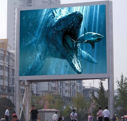 Full Color P5 1R1G1B Curved Led Display Outdoor SMD3528 Sudut Pandang Besar