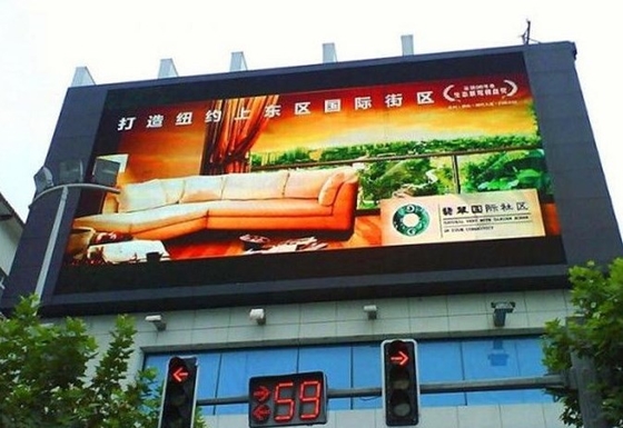 Full Color P5 1R1G1B Curved Led Display Outdoor SMD3528 Sudut Pandang Besar