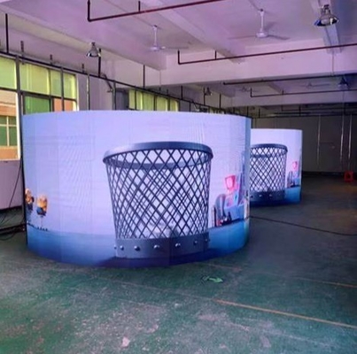 Indoor HD P2.5 SMD Soft LED Display Modul Fleksibel Led Indoor Melengkung
