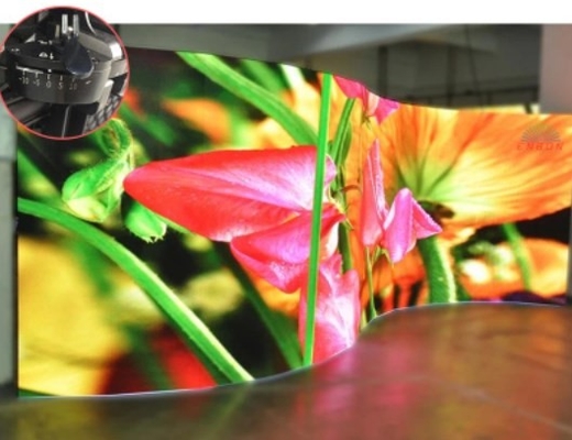 Indoor HD P2.5 SMD Soft LED Display Modul Fleksibel Led Indoor Melengkung