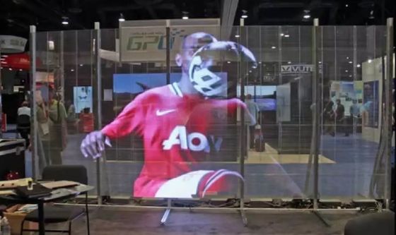 P2.5 Layar LED Kaca Transparan Seri LED Holografik Disesuaikan Untuk Pusat Perbelanjaan