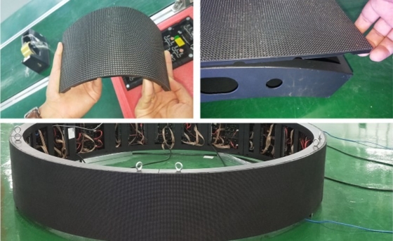 OEM ODM Fleksibilitas Modul Tampilan LED Lembut Panel SMD Lembut Pixel Pitch P2.5