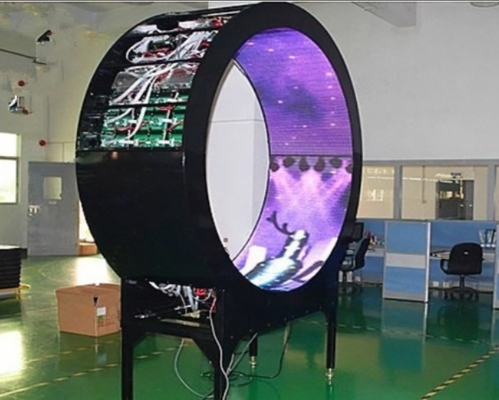240X120mm Layar Tampilan LED Melengkung SMD1515 Panel Modul Fleksibel LED P2 Dalam Ruangan