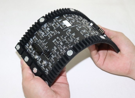 240X120mm Layar Tampilan LED Melengkung SMD1515 Panel Modul Fleksibel LED P2 Dalam Ruangan