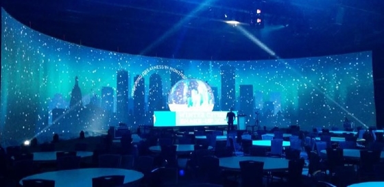 P3.91 Penyewaan Penuh Warna Video Wall Acara Layar LED Backstage Indoor Outdoor